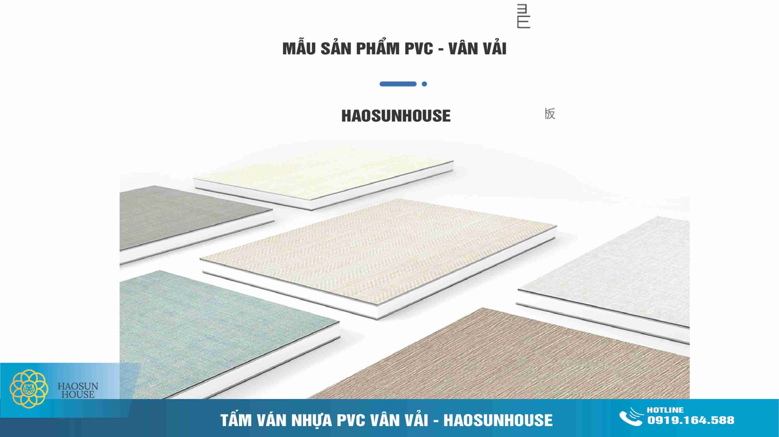 Tấm Ván Nhựa PVC Vân Vải
