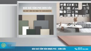 báo giá tấm ván nhựa pvc đơn sắc