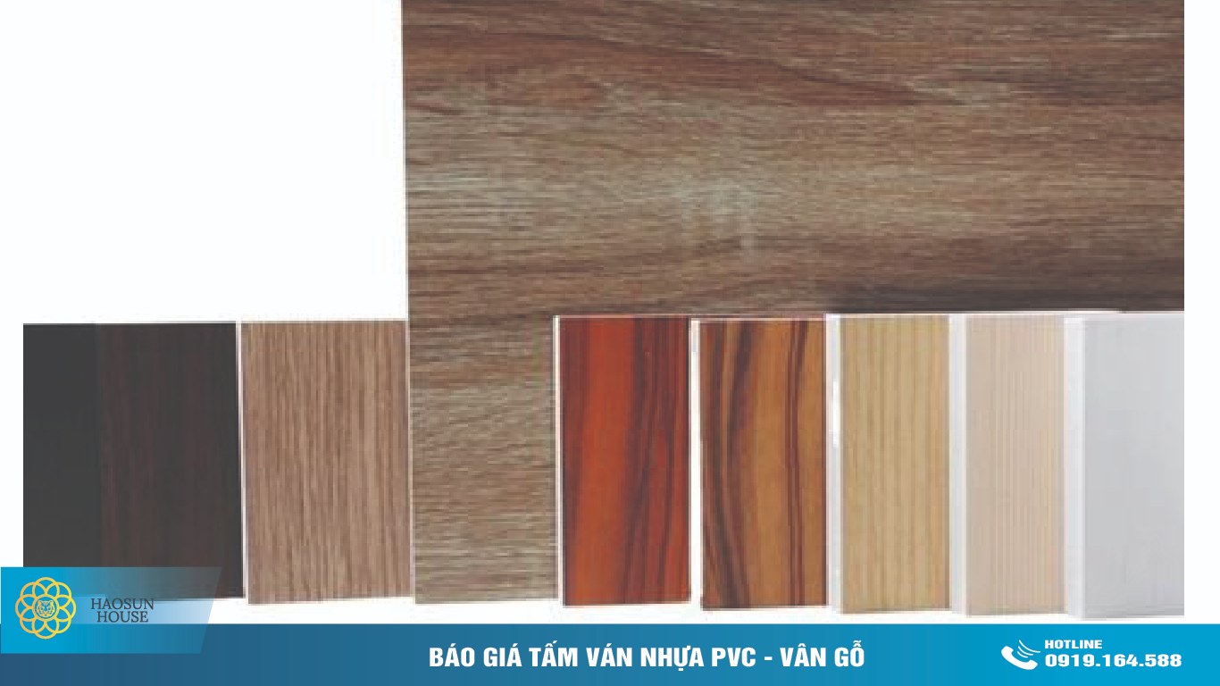 Báo giá tấm ván nhựa pvc vân gỗ haosunhouse
