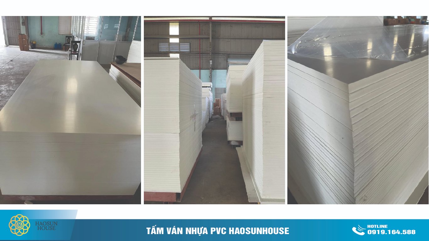 Kho hàng Long Thành Tấm Ván Nhựa PVC