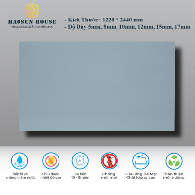 Tấm Nhựa PVC Đơn Sắc HS012 Haosun House