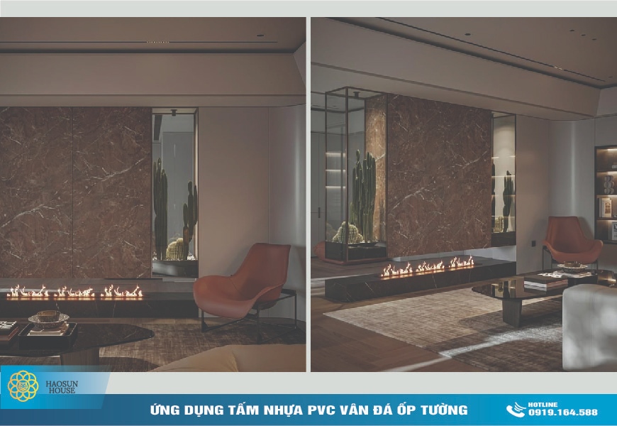 Tấm Nhựa PVC Vân Đá HS005 Haosunhouse