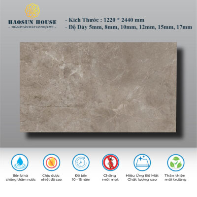 Tấm Nhựa PVC Vân Đá HS005 Haosunhouse