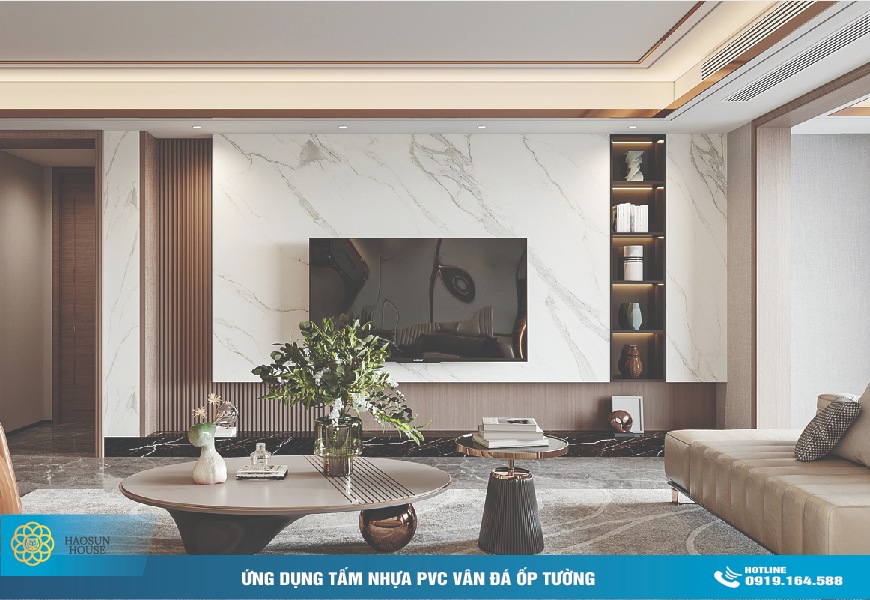 Tấm Nhựa PVC Vân Đá HS008 Haosunhouse