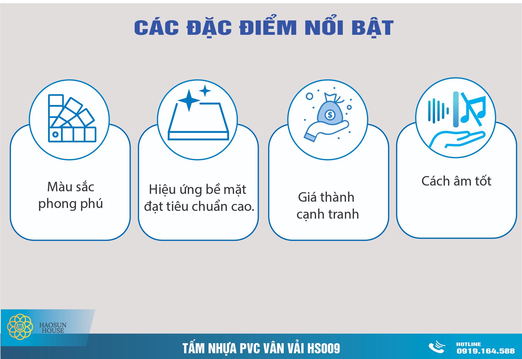 Tấm Nhựa PVC Vân Vải HS009