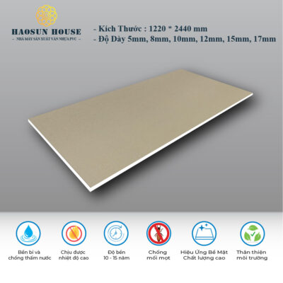 Tấm Nhựa PVC Vân Vải HS012 Haosunhouse