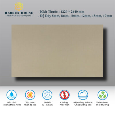 Tấm Nhựa PVC Vân Vải HS012 Haosunhouse