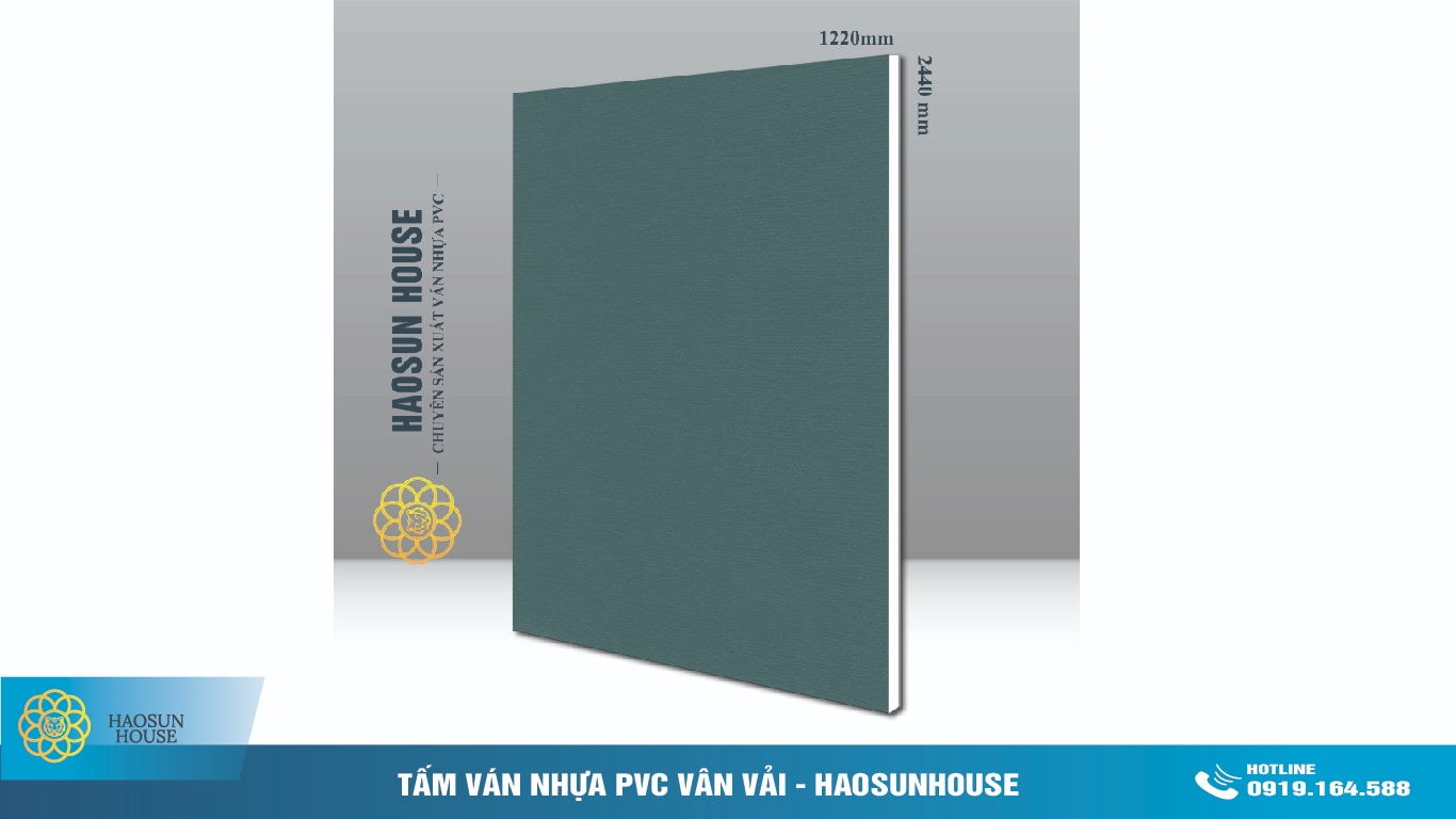 Tấm Ván Nhựa PVC Vân Vải Haosunhouse