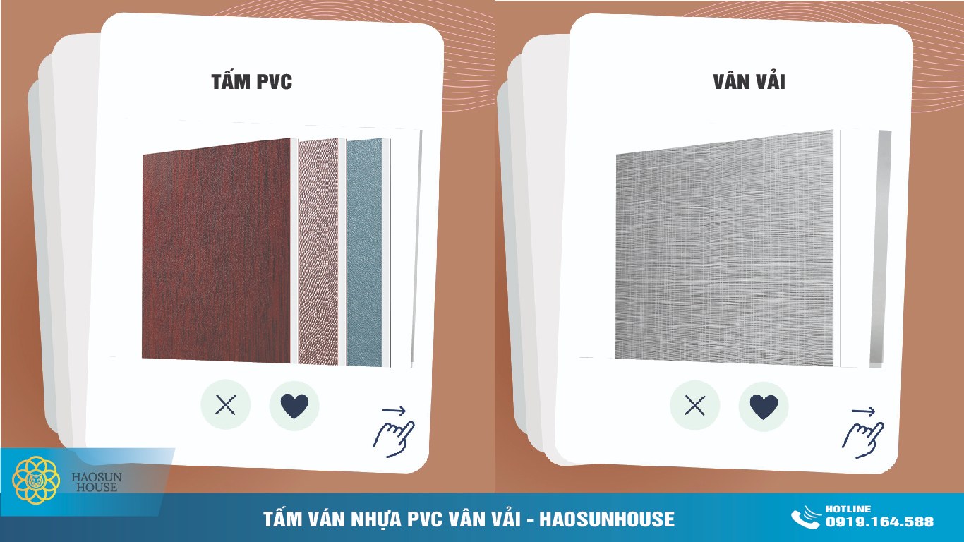 Tấm Ván Nhựa PVC Vân Vải là gì haosunhouse