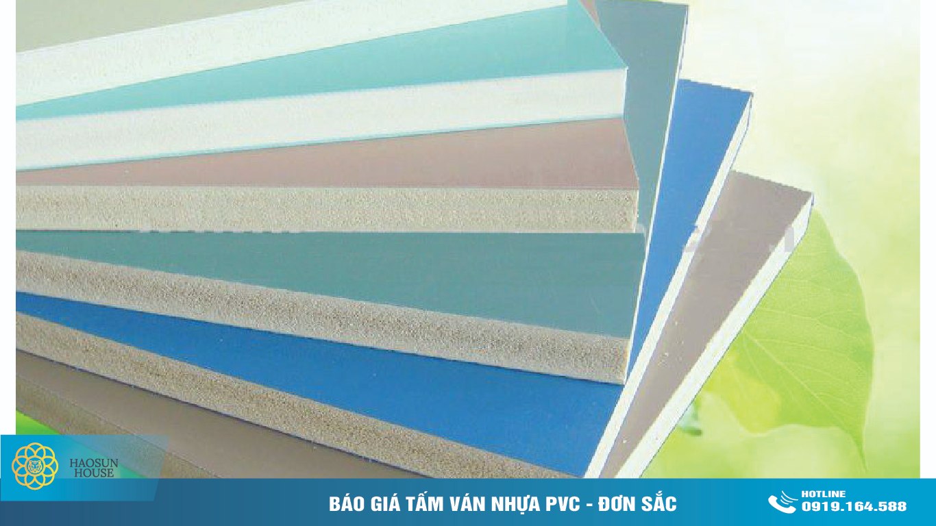 tấm ván nhựa pvc đơn săc là gì