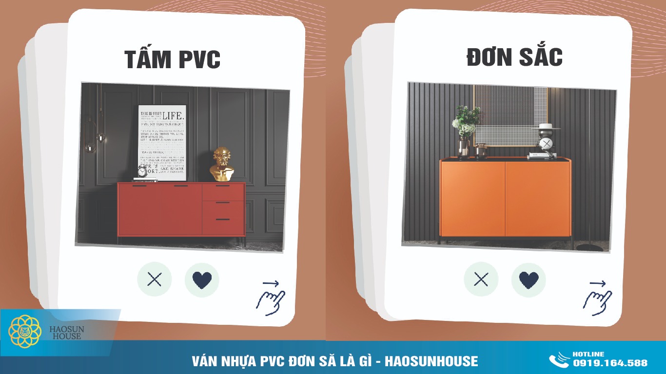 ứng dụng ván nhựa pvc đơn sắc haosunhouse