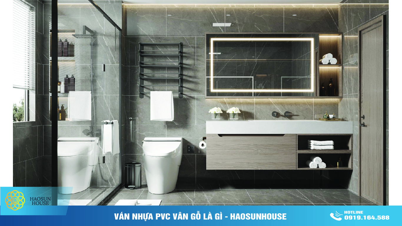 Ứng dụng ván nhựa PVc Vân Gỗ haosunhouse