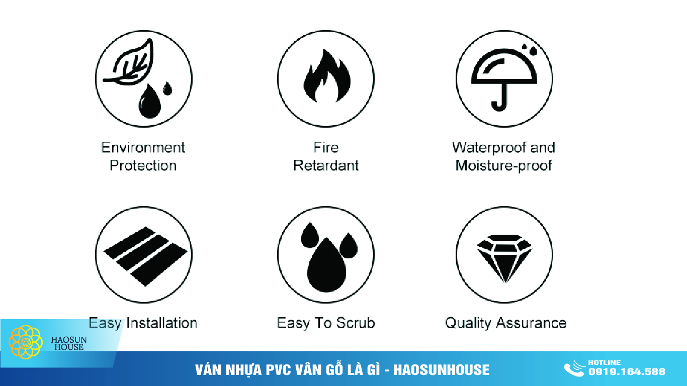ưu điểm ván nhựa pvc vân gỗ haosunhosue