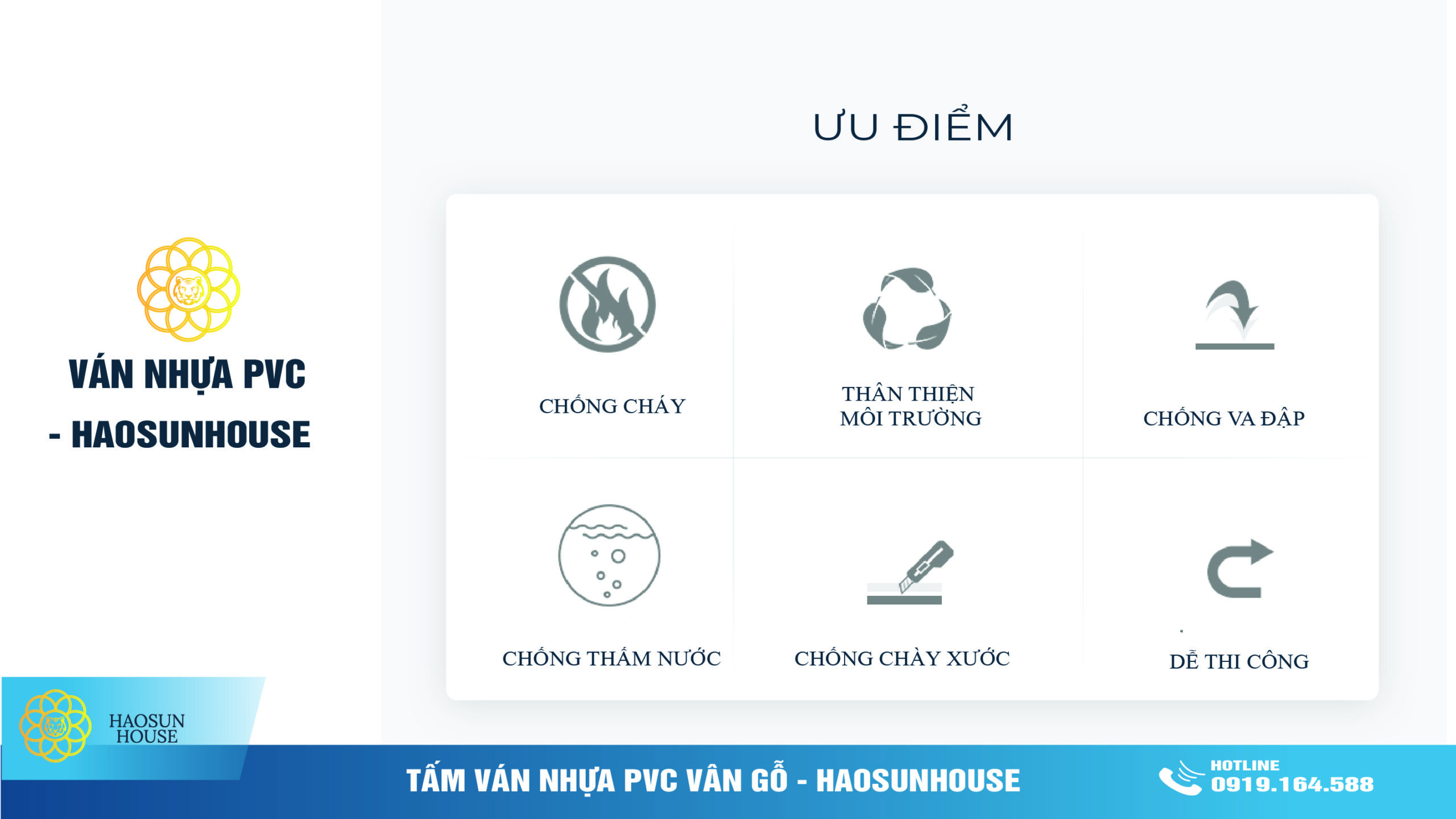 Ưu điểm ván nhựa pvc Vân Gỗ