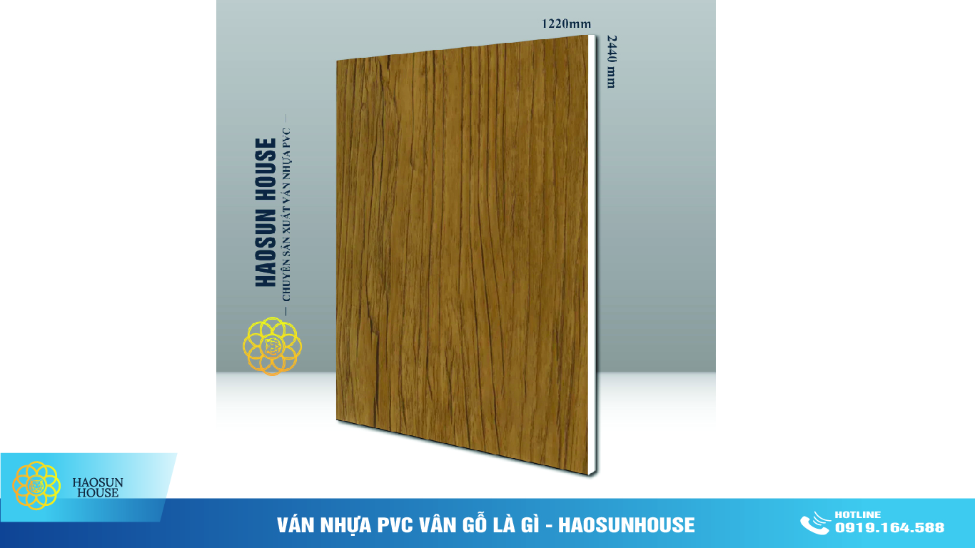 Ván Nhựa PVC Vân Gỗ haosunhouse