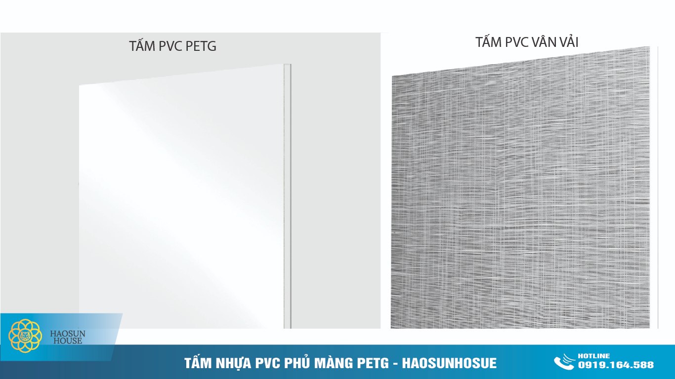 So sánh PVC PETG vs PVC Vân Vải
