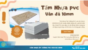 Tấm Nhựa ốp tường PVC Vân Đá 10mm