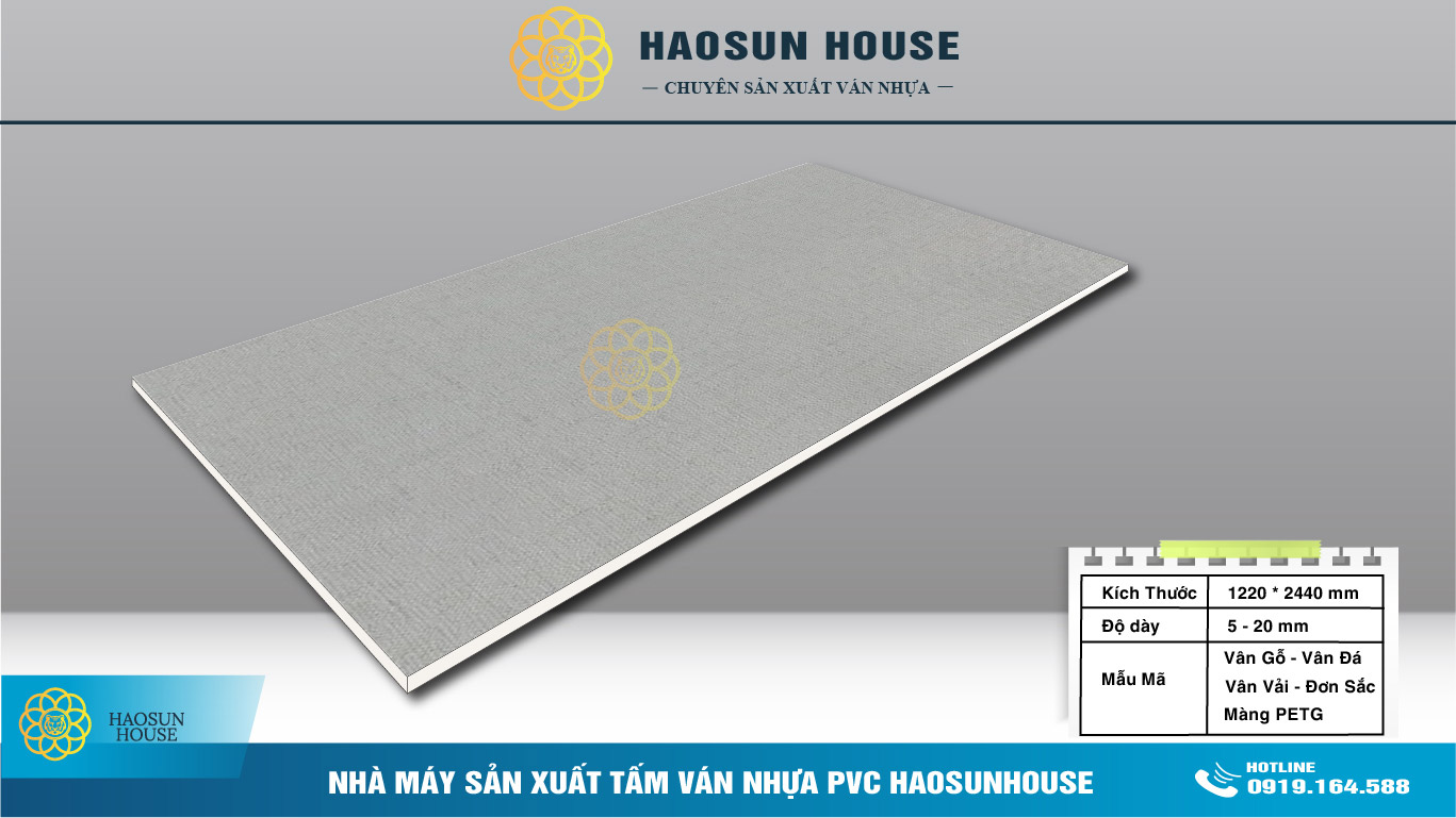 Tấm Nhựa ốp tường PVC giả vãi haosunhouse