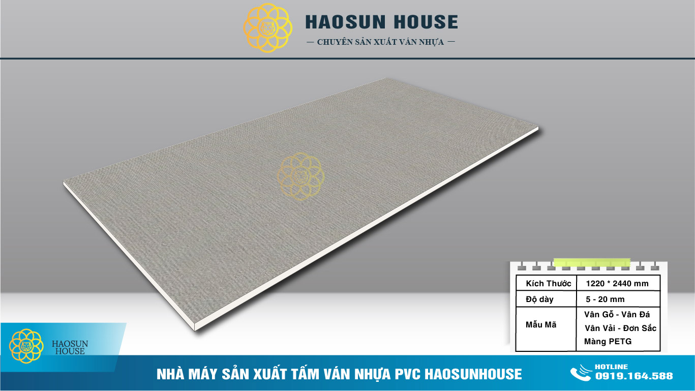 Tấm Ván Nhựa PVC 15mm Giả Vãi