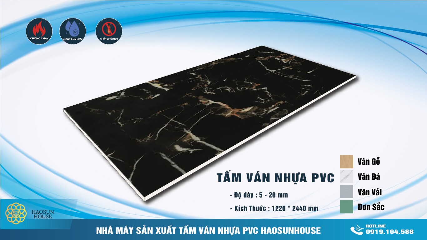 Tấm Nhựa PVC Vân Đá cẩm thạch