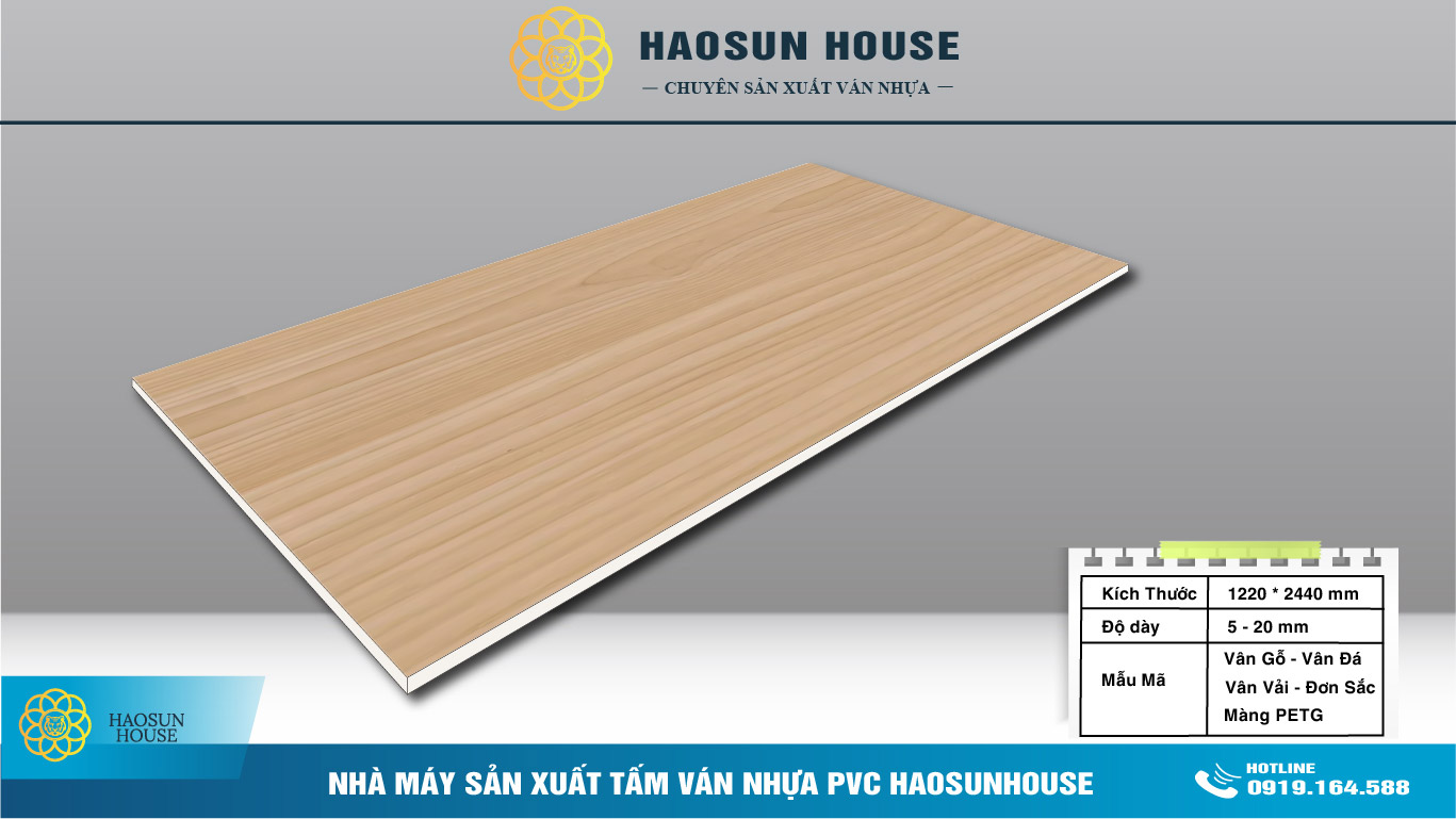 tấm ốp tường PVC giả gỗ