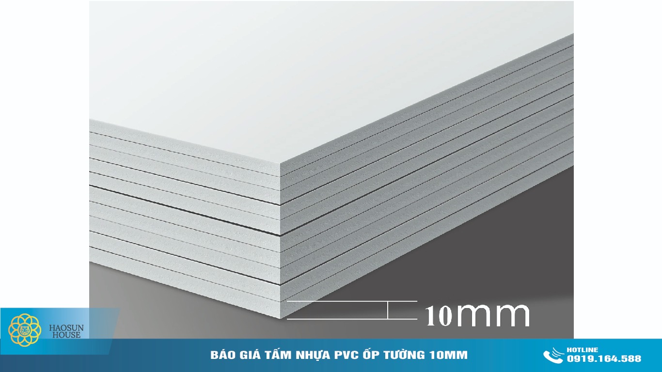 Báo giá Tấm Nhựa ốp tường PVC 10mm Haosunhouse