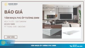 Báo Giá Tấm Nhựa PVC ốp tường 5mm