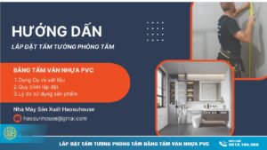 Lắp đặt tấm tường phòng tắm bằng tấm ván nhựa pvc
