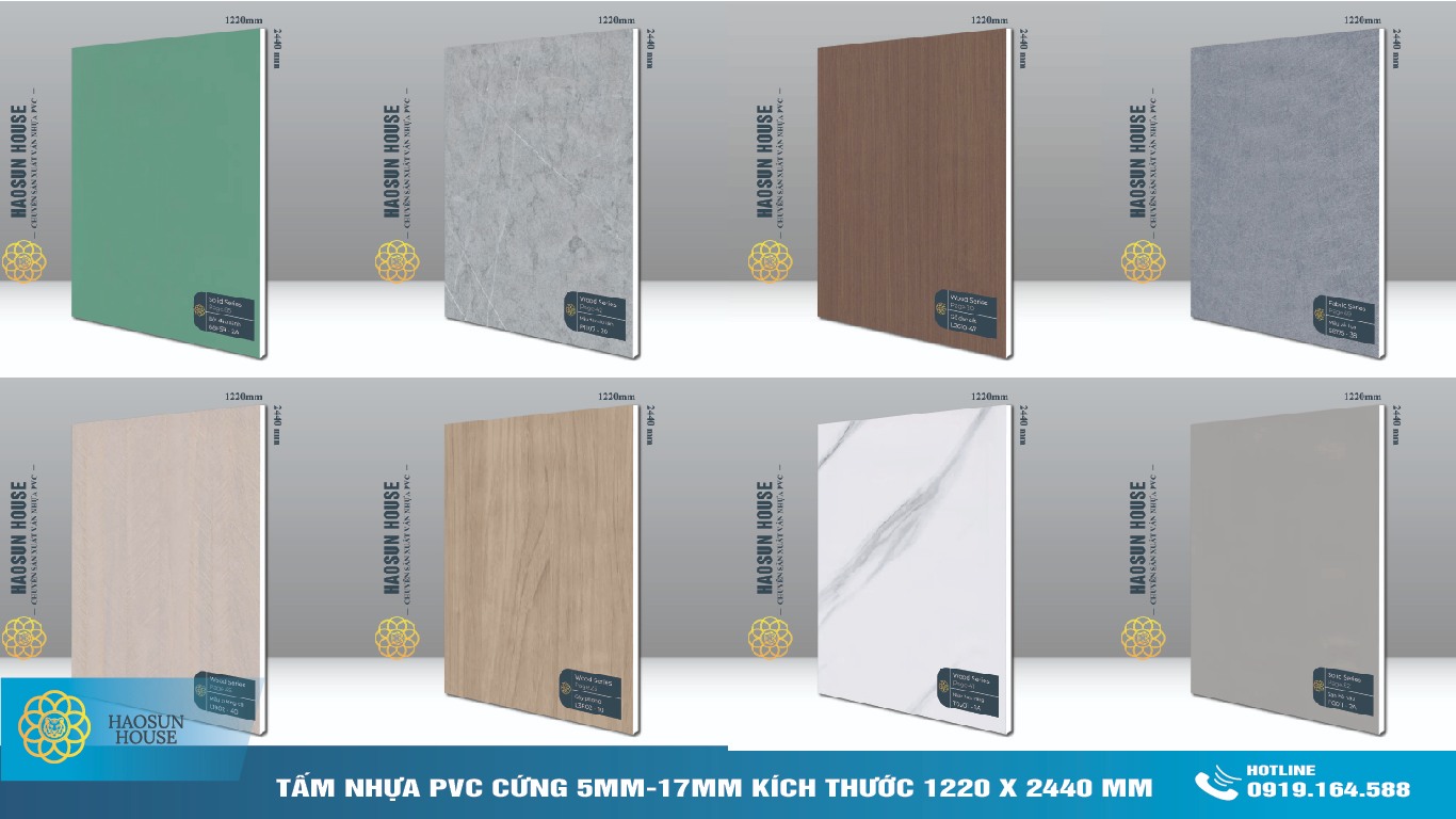 Mẫu mã tấm Ván Nhựa PVC haosunhose