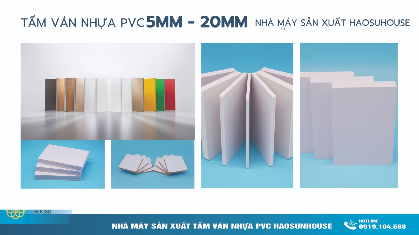 Nhà Máy Sản xuất Tấm Ván Nhựa PVC Haosunhouse