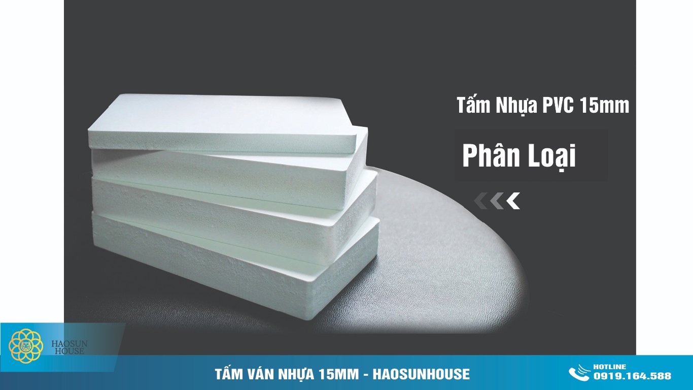 Phân Loại tấm ván nhựa pvc 15mm