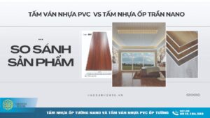 Tấm Nhựa Ốp Tường Nano vs Tấm Ván Nhựa PVC
