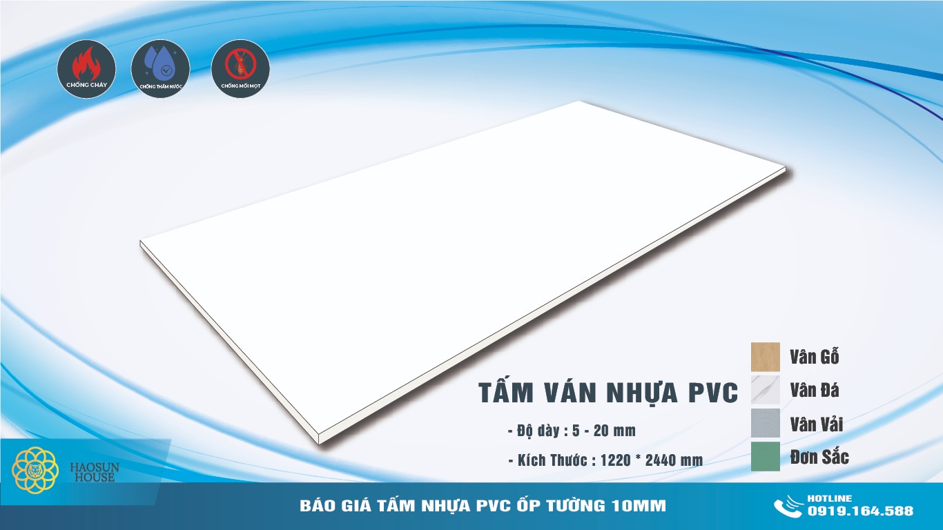 Tấm Nhựa ốp tường pvc haosunhouse