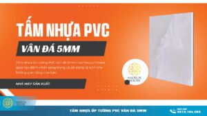 Tấm Nhựa ốp tường PVC Vân Đá 5mm