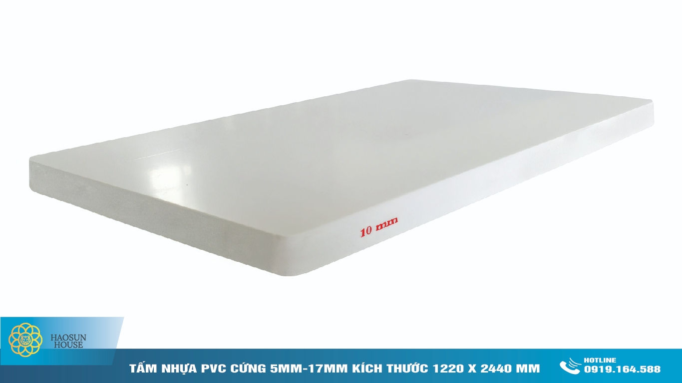 Tấm Nhựa PVC Cứng 10mm haosunhouse