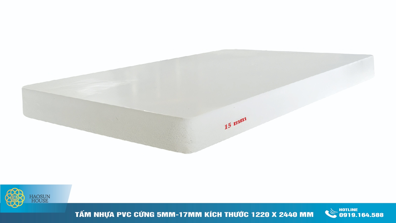 Tấm Nhựa PVC Cứng 15mm haosunhouse
