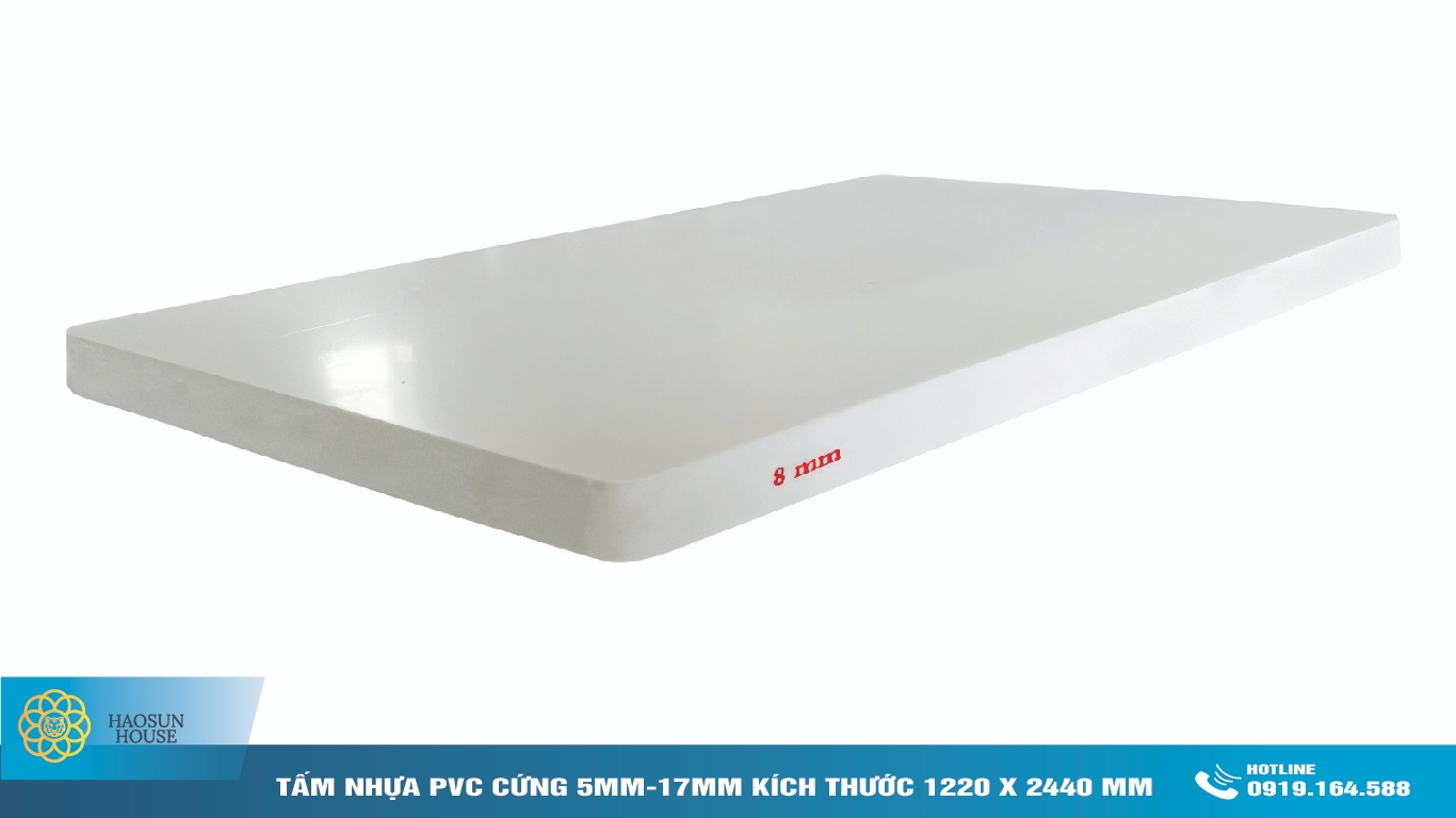 Tấm Nhựa PVC Cứng 8mm haosunhouse