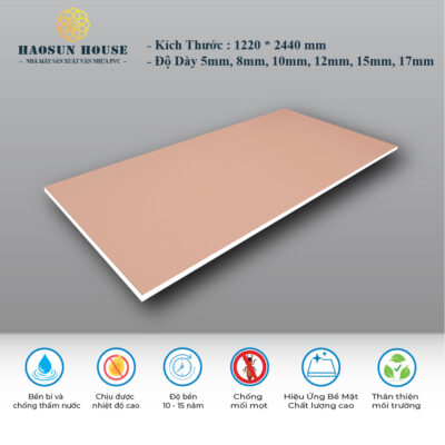 Tấm Nhựa PVC Đơn Sắc Hs016 Haosunhouse