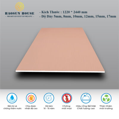 Tấm Nhựa PVC Đơn Sắc Hs016 Haosunhouse
