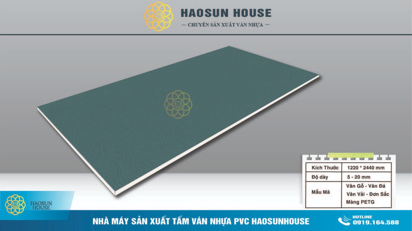 Tấm Nhựa PVC Giả vải haosunhouse