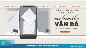 Tấm Nhựa PVC phủ Melamine Vân Đá