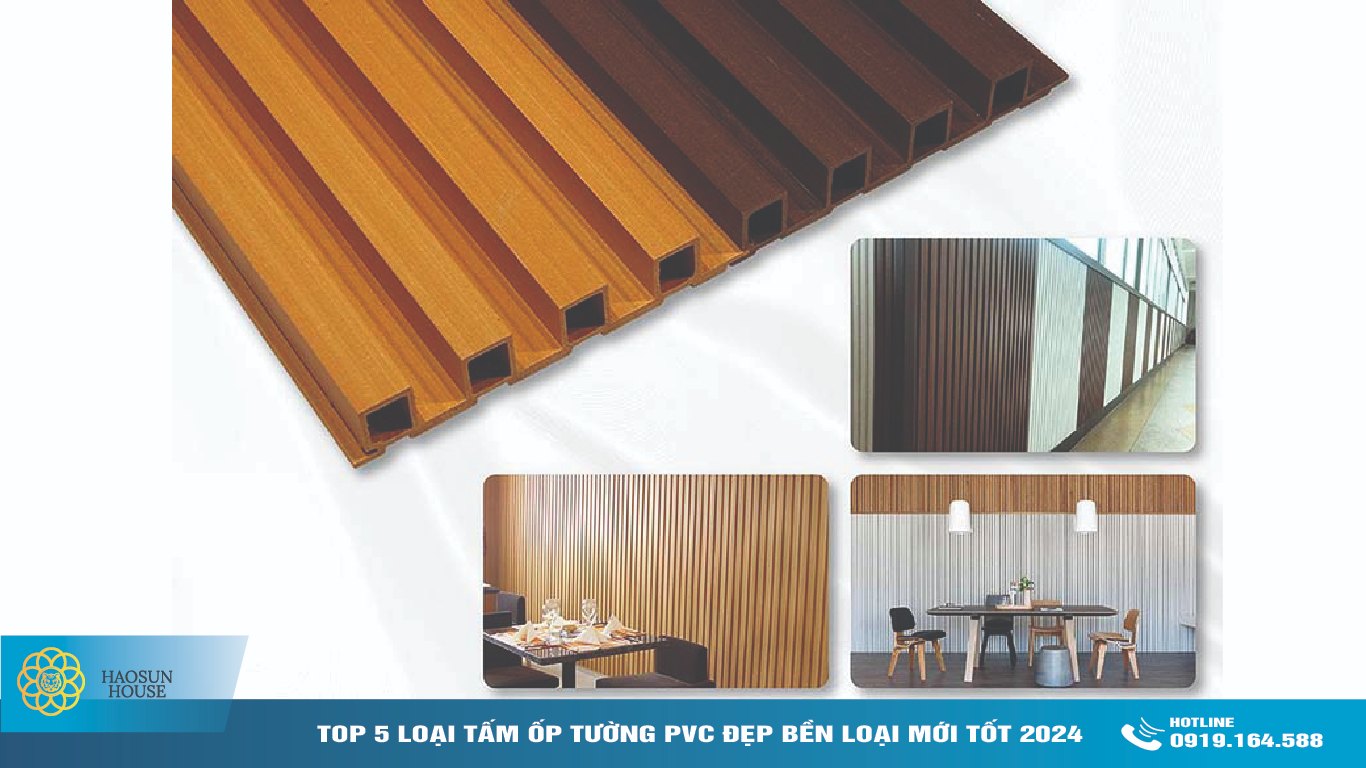 Tấm ốp tường PVC Lam Sóng