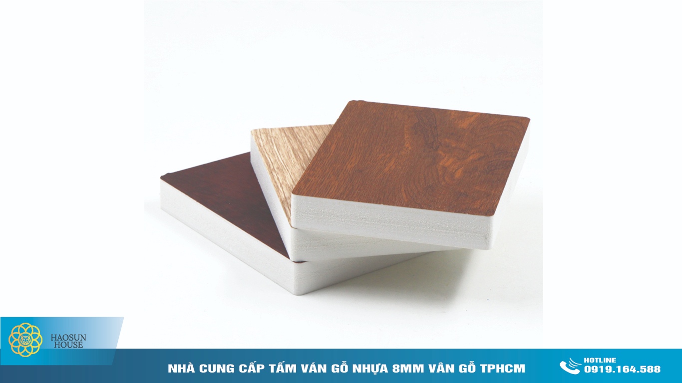 Tấm Ván Gỗ Nhựa 8mm Vân gỗ Haosunhouse