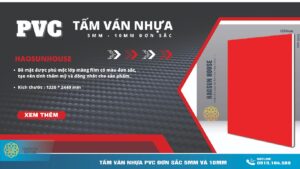 Tấm Ván Nhựa PVC 5mm và 10mm đơn sắc