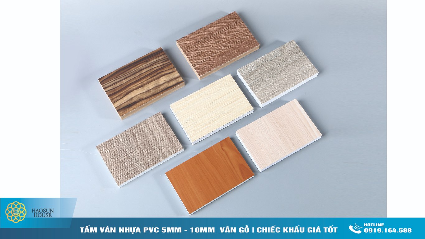 Tấm Ván Nhựa PVC 5mm và 10mm vân gỗ