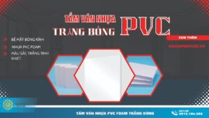 Tấm Ván Nhựa PVC Foam Trắng Bóng Bề Mặt