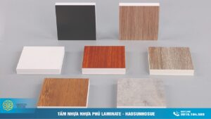 Tấm Ván Nhựa PVC phủ Laminate nhà máy haosunhouse