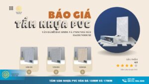 Tấm Ván Nhựa PVC Vân Đá 10mm và 17 mm