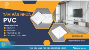 Tấm ván Nhựa PVC Vân Đá 5mm và 10mm