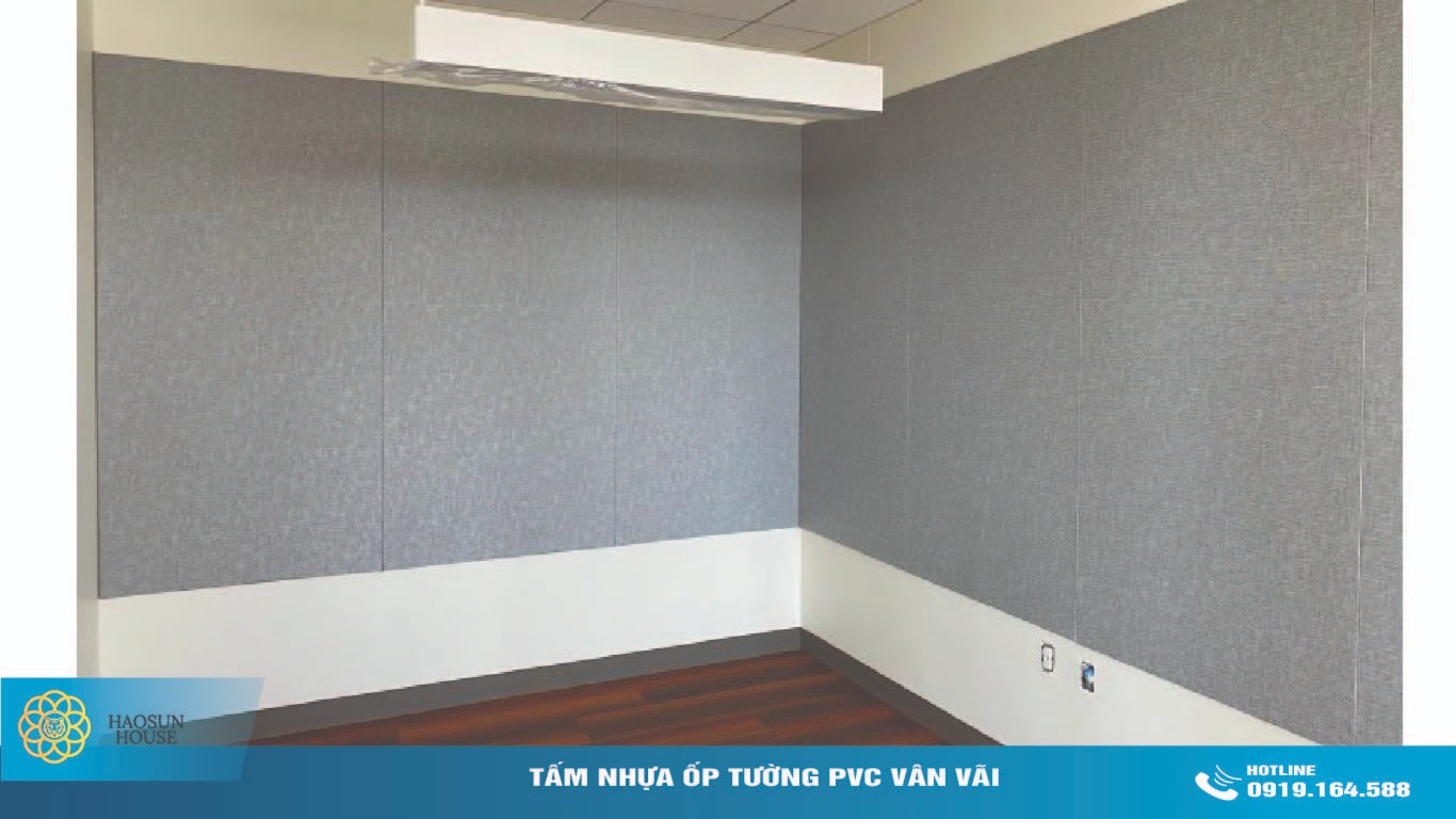 Ứng Dụng Tấm Nhựa ốp Tường PVC Vân Vải